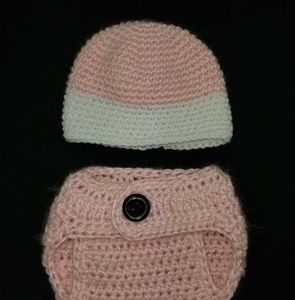 Baby Hat and Diaper Cover